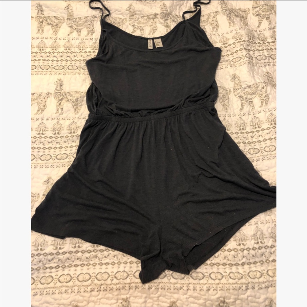 H&M COTTON ROMPER IN BLUE (L)